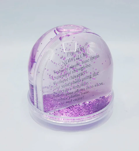 Globo com Glliter Roxo