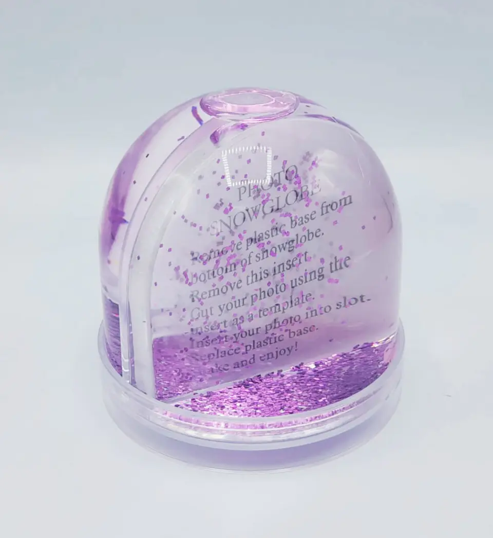 Purple Glitter Globe 1