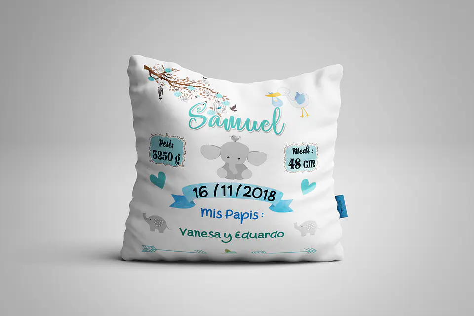 Almohada de nacimiento de elefante 1