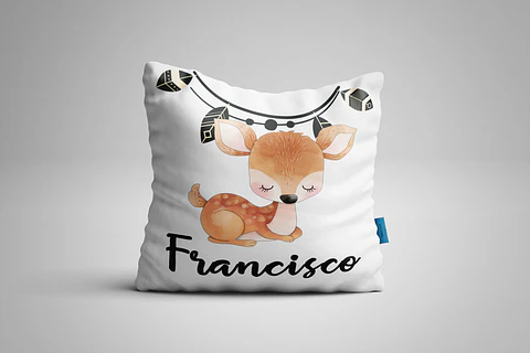 Almohada de sirviente con nombre 