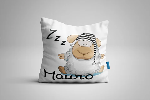 Almohada de oveja dormida