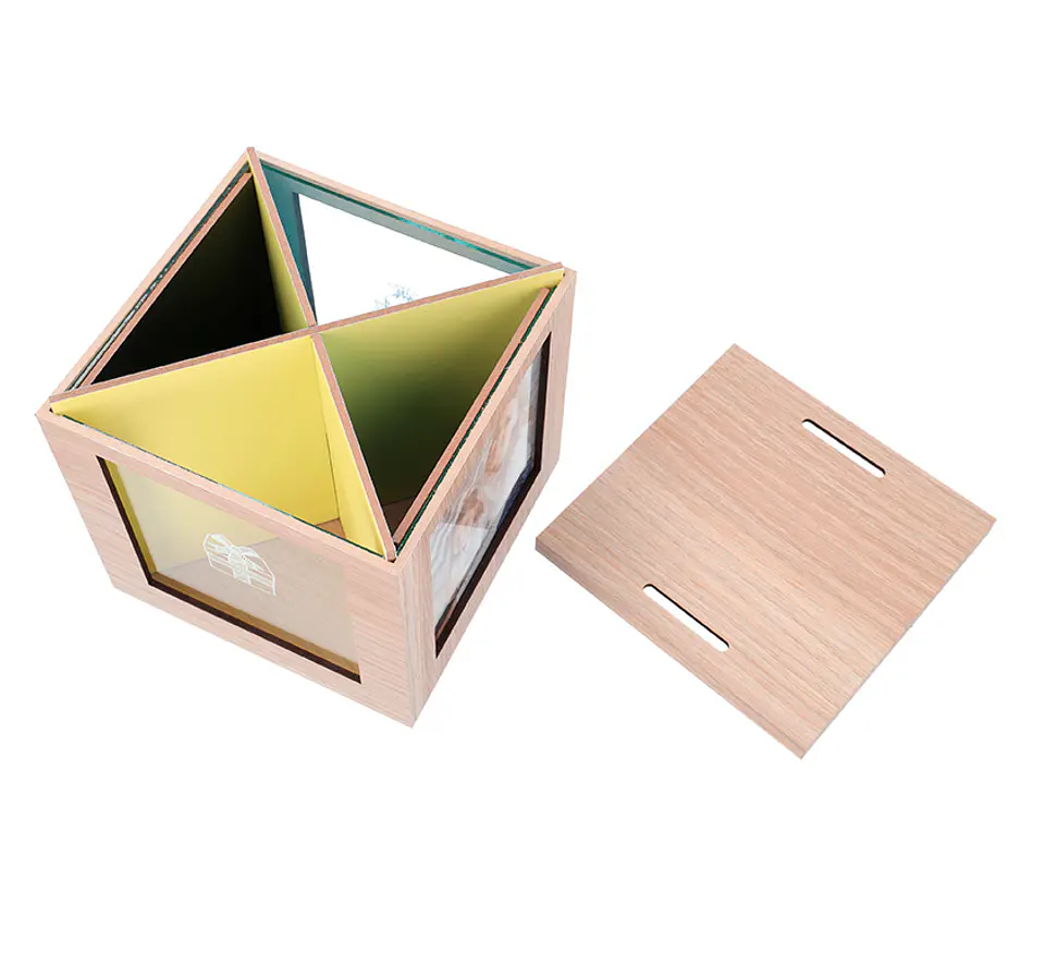 Wooden Money Box with Photos - Giratorio 1