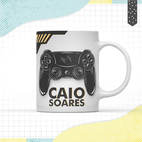 Caneca GAMER Nome PERSONALIZADO