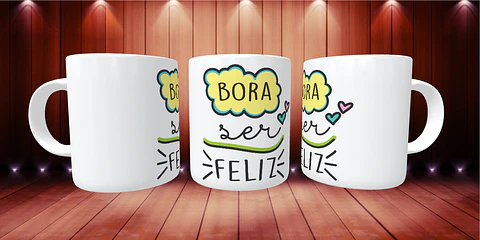 Let's be happy mug