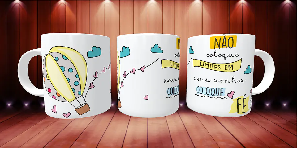caneca não coloque limites em seus sonhos 1