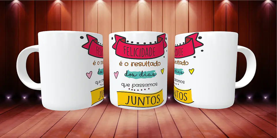 Caneca Felicidade é o resultado dos dias que passamos juntos 1