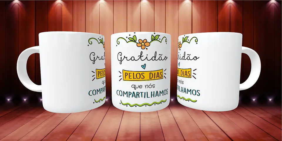 Caneca Gratidão pelos dias que nós compartilhamos 1