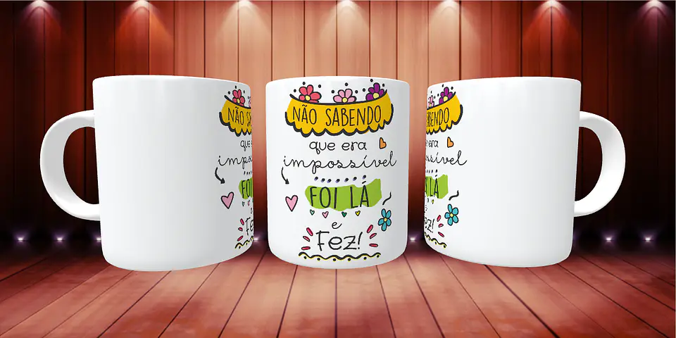 Caneca não sabendo que era impossível foi lá e fez 1