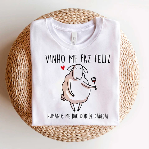 Camiseta El vino me hace feliz