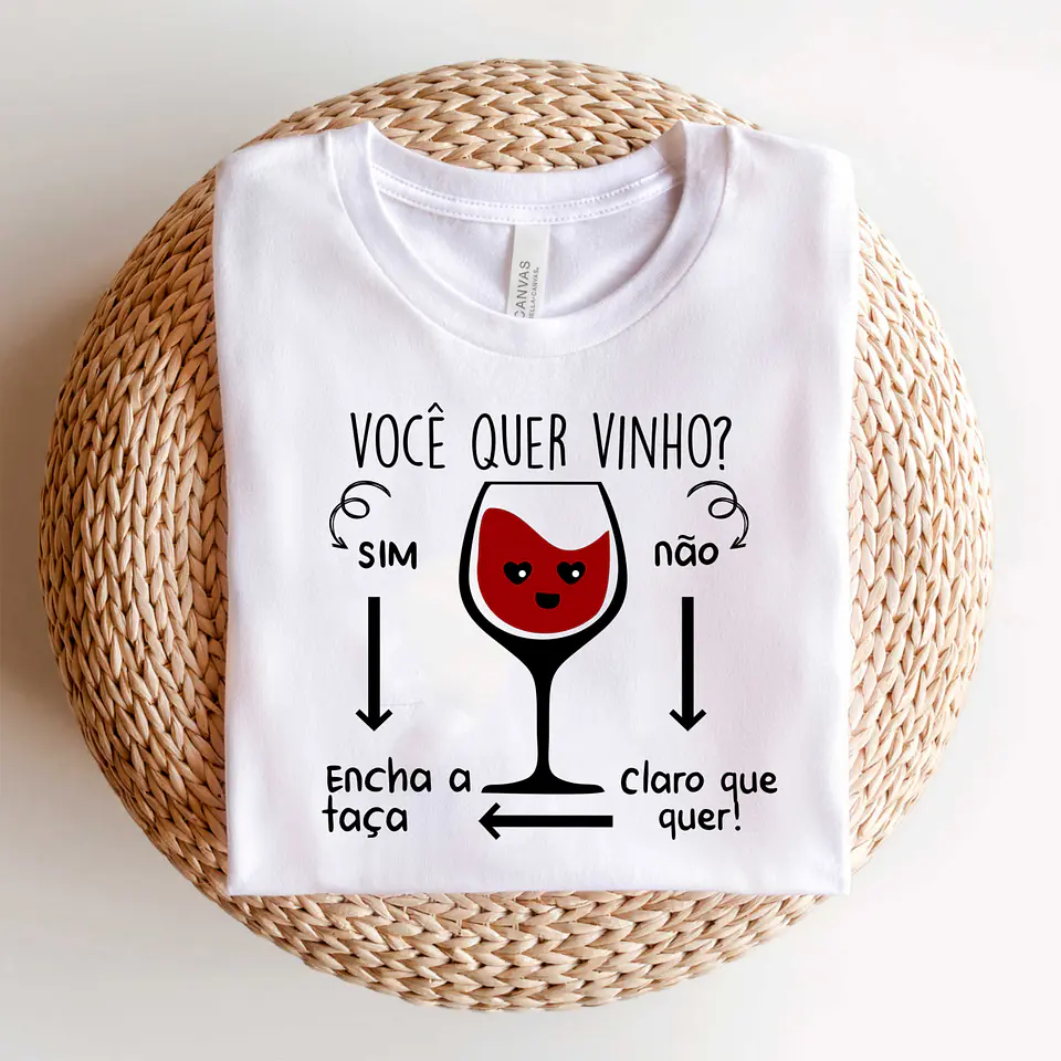 T-shirt você quer vinho? 1