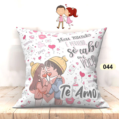 Almohada de San Valentín Small World Solo cabe 