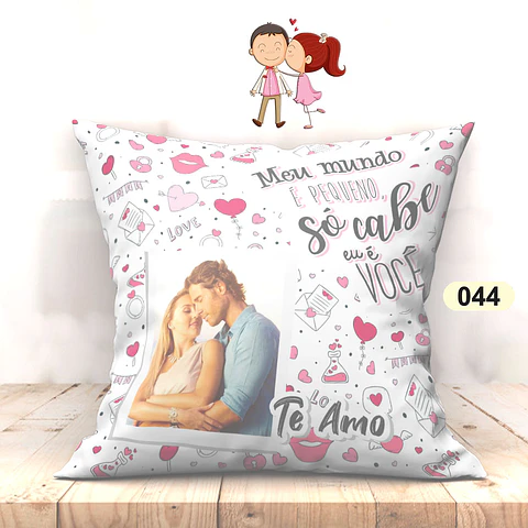 Cojín Pequeño Mundo de San Valentín 