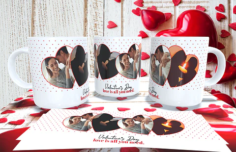 Taza de San Valentín El amor es todo lo que necesitas