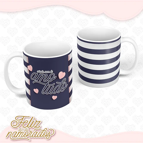 Taza Doble San Valentin Me encanta todo