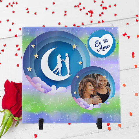 Blue Moon Valentine Tile