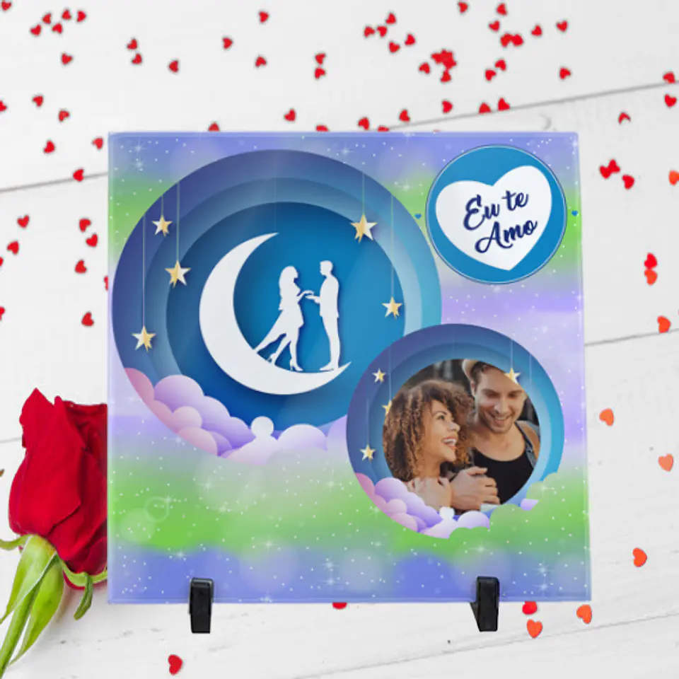 Azulejo Namorados Lua Azul 1