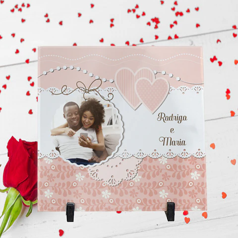 Pink Lace Valentine Tile
