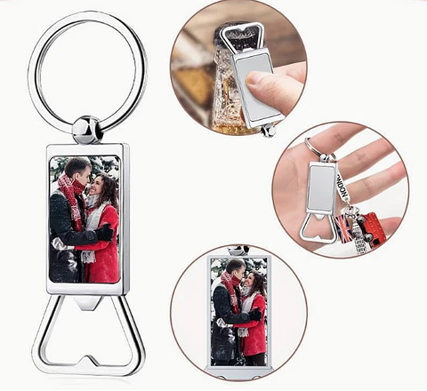 Personalized Metal Carica Opener Keychain