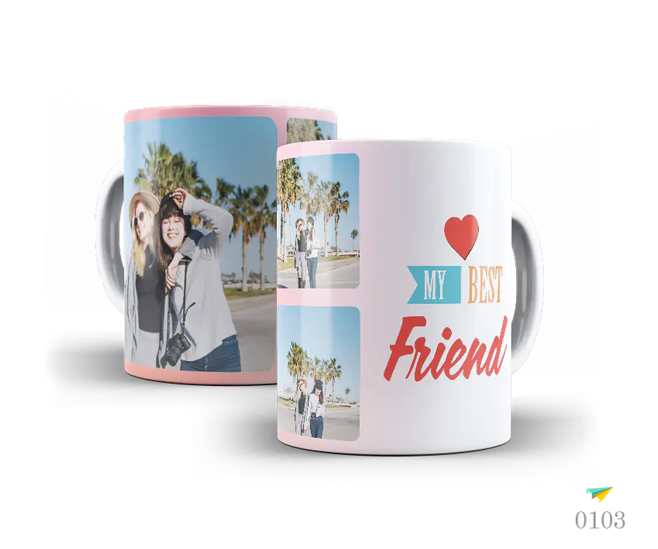 Caneca My best friend 3 fotos 1