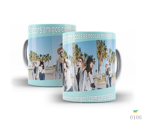 Caneca Os bons amigos conhecem todas as nossas histórias