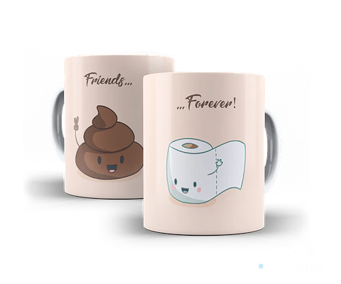 Caneca amigos cocó