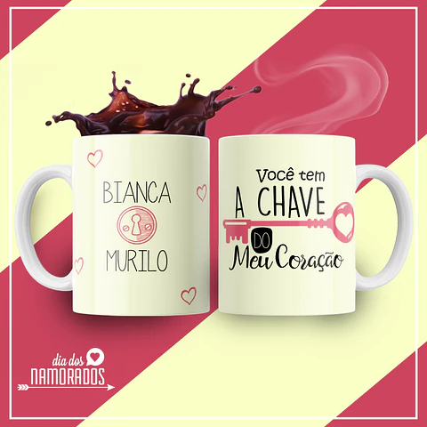 Caneca Você Tem A Chave Do Coração
