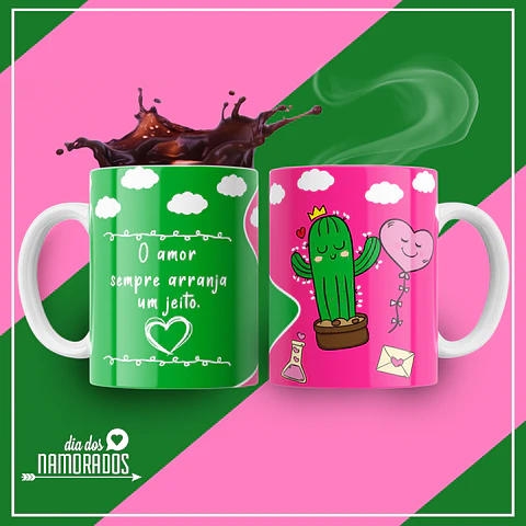 Caneca Amor Sempre Arranja um Jeito