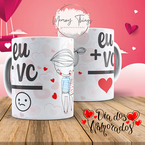 Caneca "Eu + Você"