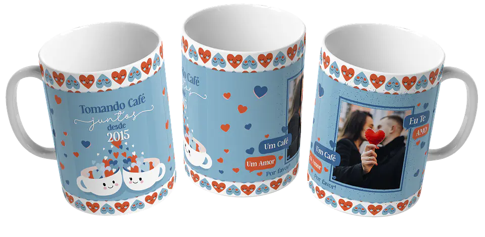 Caneca Tomando Café Juntos desde ... 1