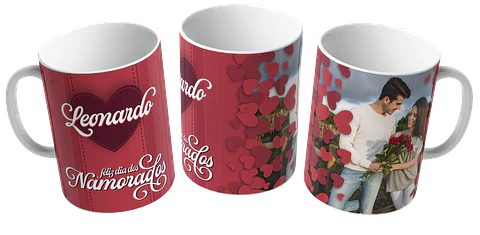 Taza con foto de Feliz Día de San Valentín