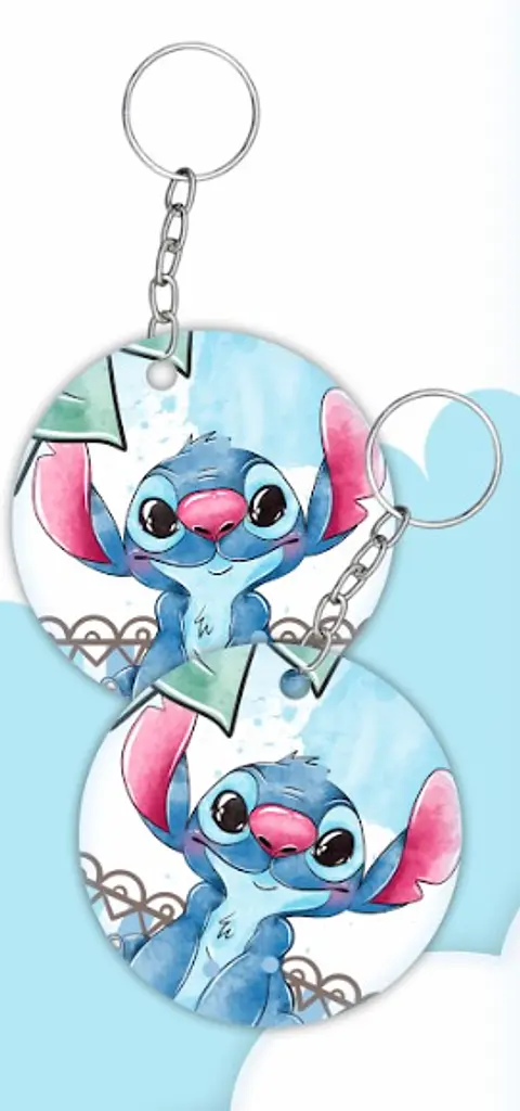 Round MDF Keychain - S.t.i.t.c.h. 2