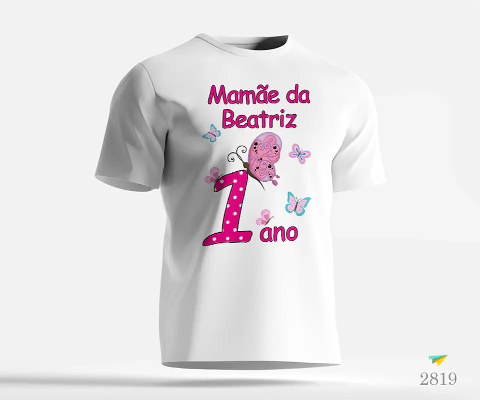 T-shirt Aniversário Borboletas 1