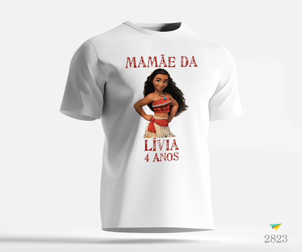 T-shirt Aniversário Moana (Vaiana) 1