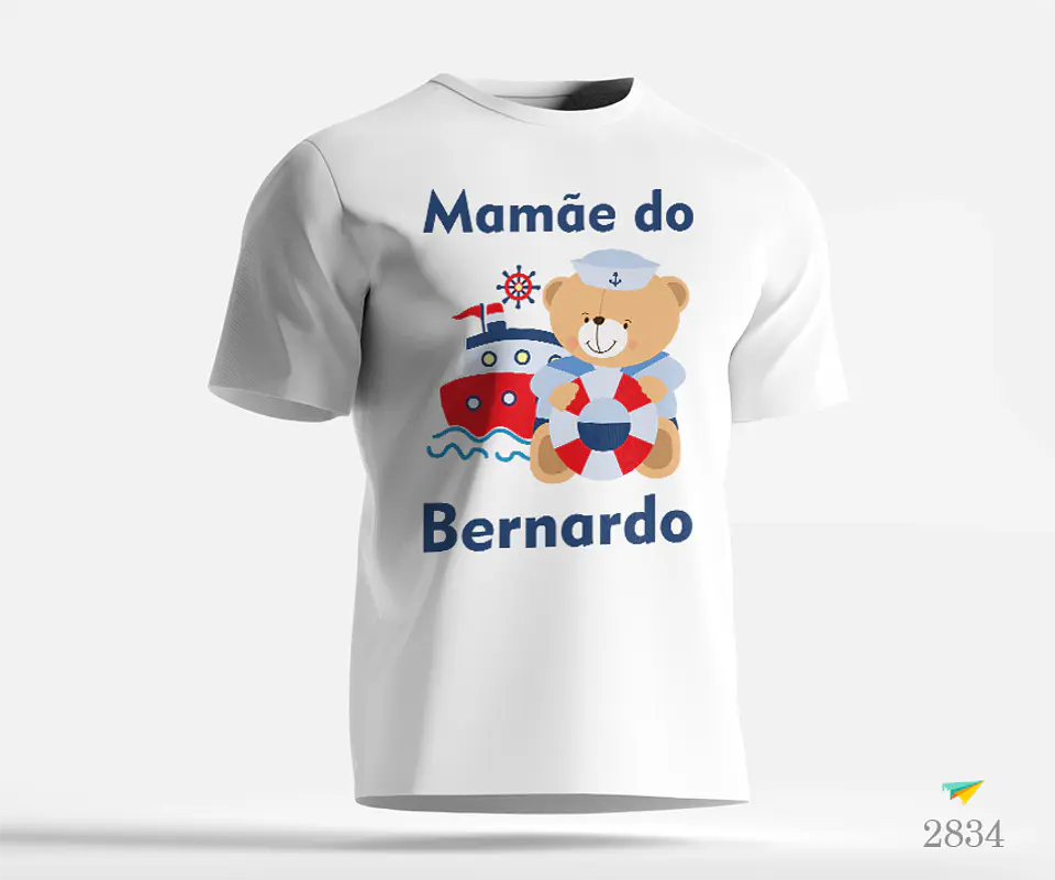T-shirt Aniversário Urso Marinheiro 1