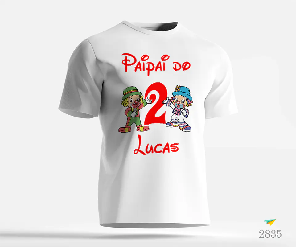 T-shirt Aniversário Palhaços 1