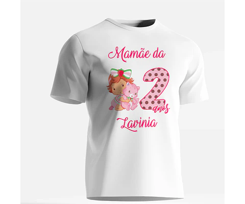 Camiseta de cumpleaños de Tarta de Fresa
