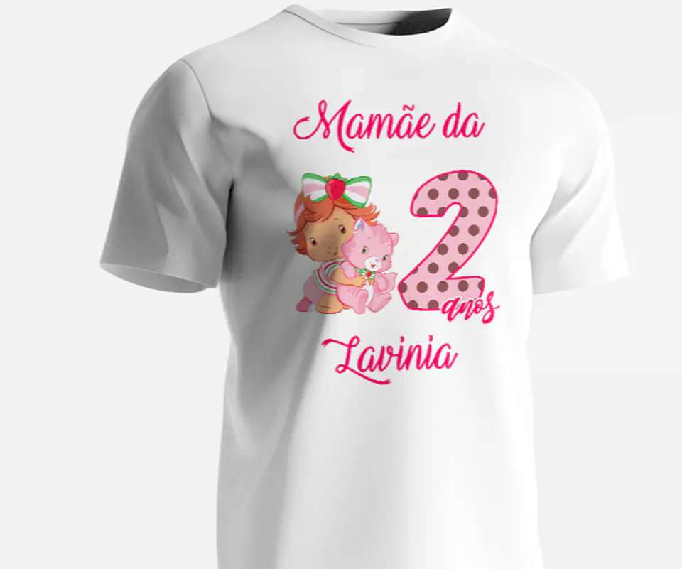 T-shirt Aniversário Moranguinho 1