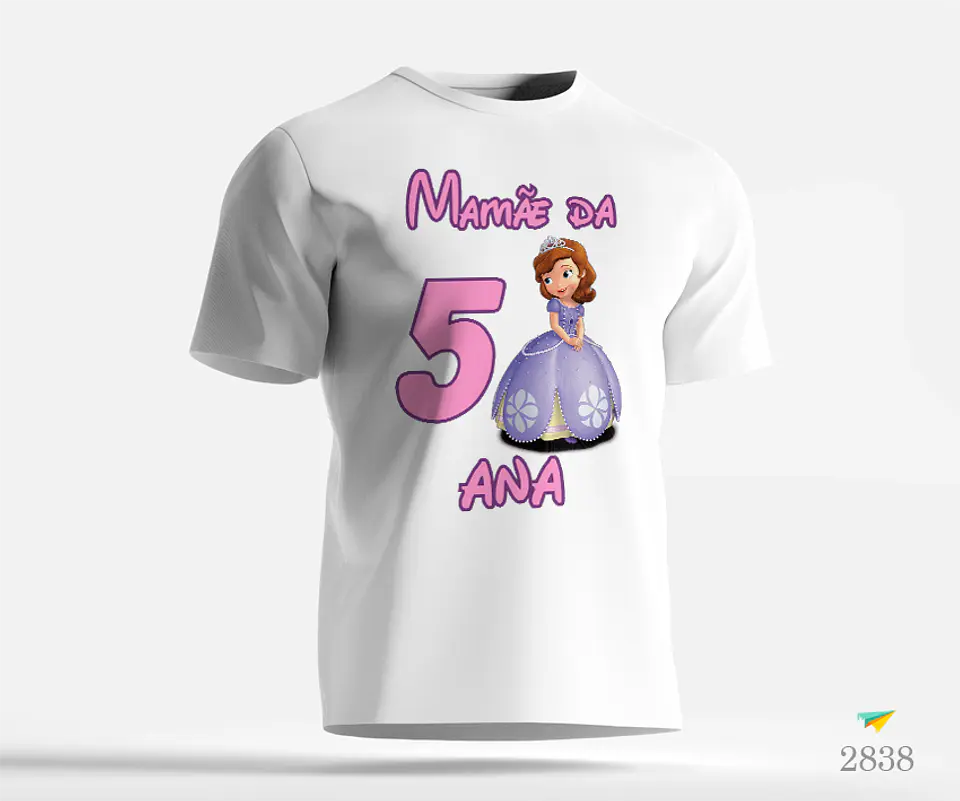 T-shirt Aniversário Princesa 2 1