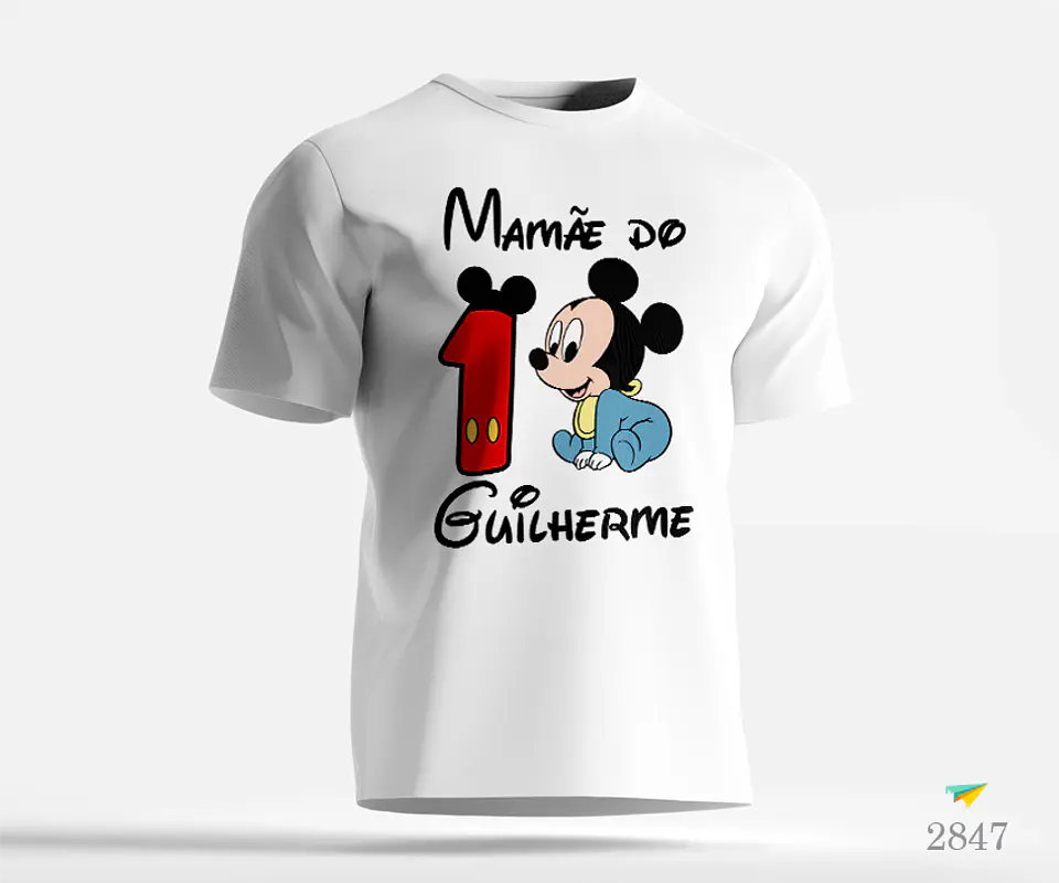 T-shirt Aniversário Baby Mikey 1