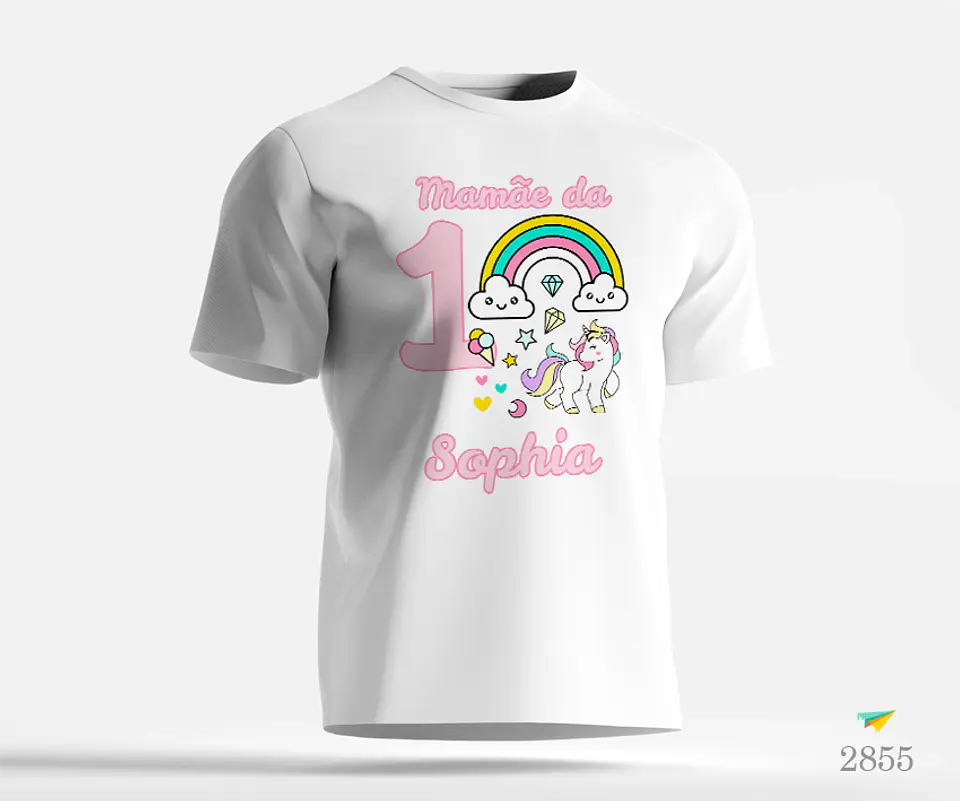 T-shirt Aniversário Unicornio 1