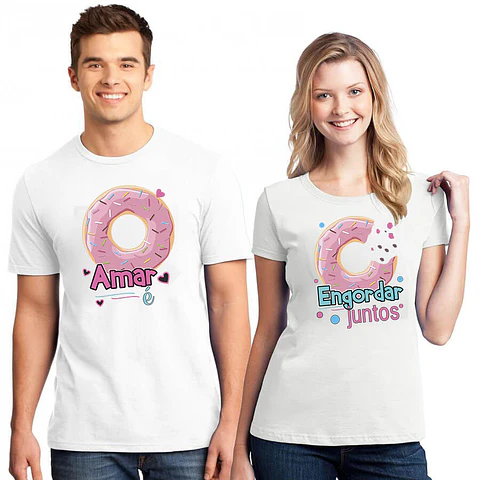 T-shirt Amar Engordar Juntos