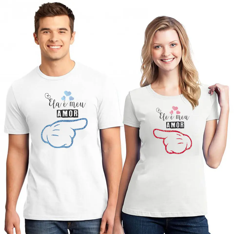 Camiseta Novia (Doble) Ella es mi amor 1