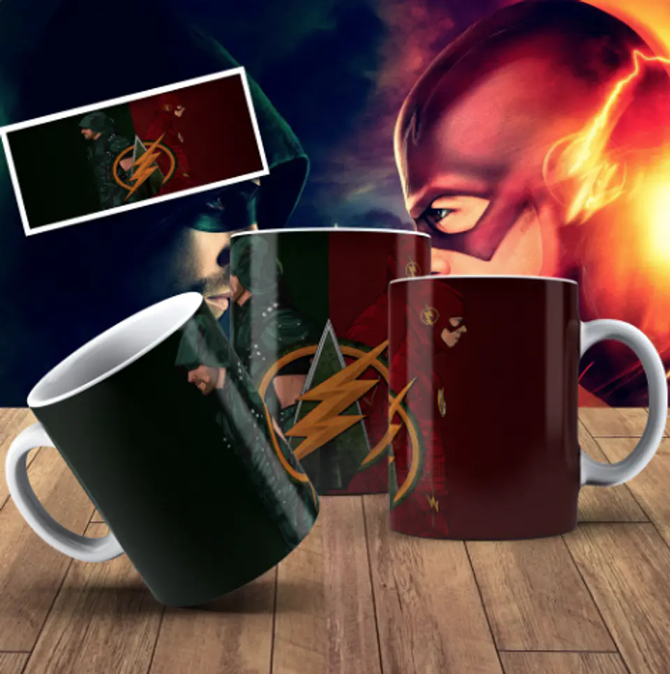 Caneca  Flash x Arrow 2