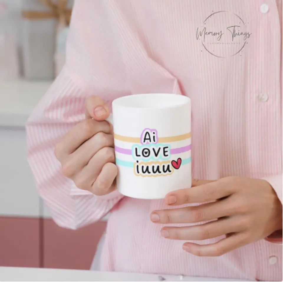 Taza Flork Ai Love iu Colección 3