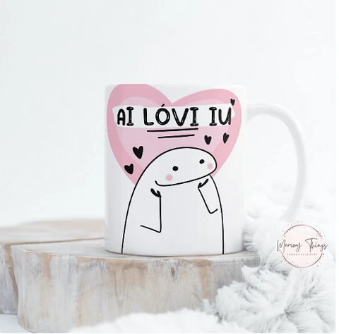 Caneca Flork  Coleção Ai Love iu