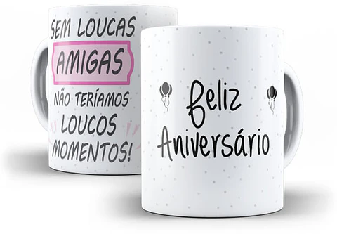 Coleção Caneca Aniversário Besties