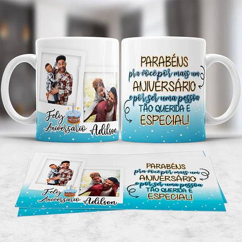 Coleção Canecas Aniversário Masculino