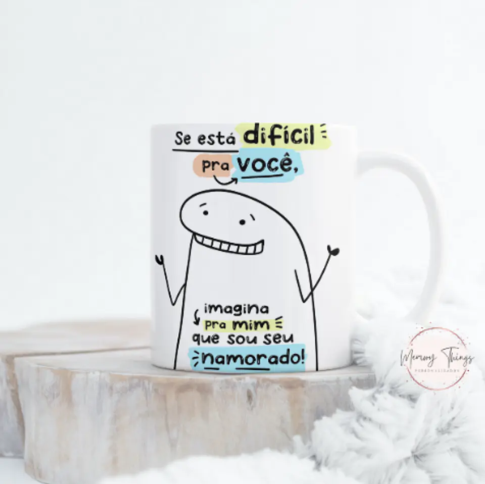 Taza Flork Si es difícil para ti, imagínatelo para mí.  4