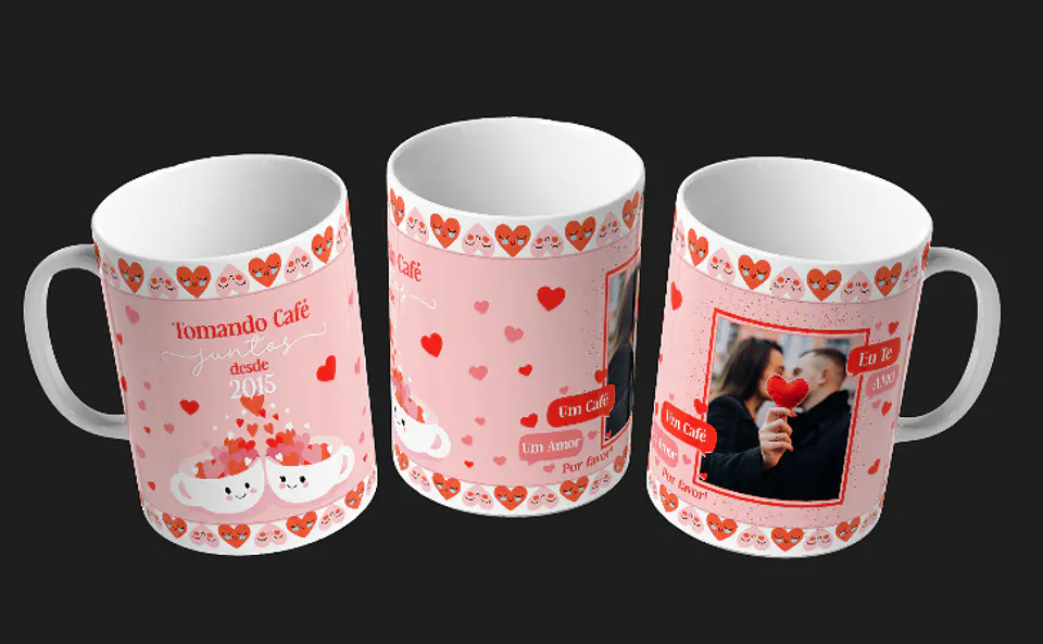 Caneca Tomando Café Juntos desde ... 2
