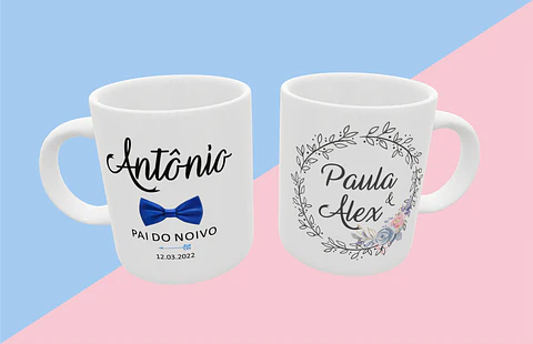 BLUE Wedding Mug Collection